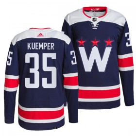 Washington Capitals Hockeydrakt Darcy Kuemper 35 Navy Tredje Adidas Authentic - Herre